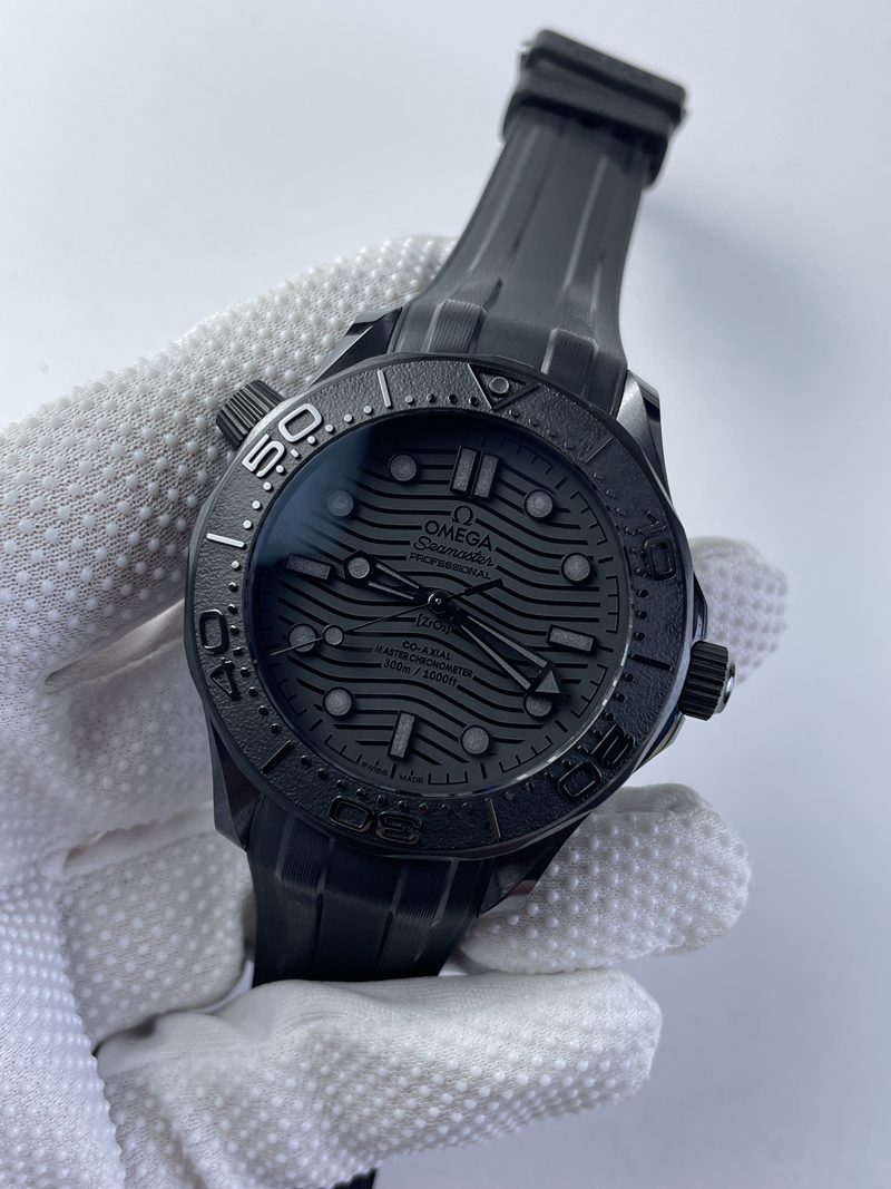 (준비완료/특급배송)NO.2333/VS공장 Seamaster 300m 43.5mm Black Ceramic