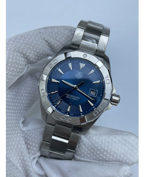 (초특가 이벤트) 신공장 태그호이어 아쿠아레이서 300M 쿼츠 스틸 블루다이얼 V2