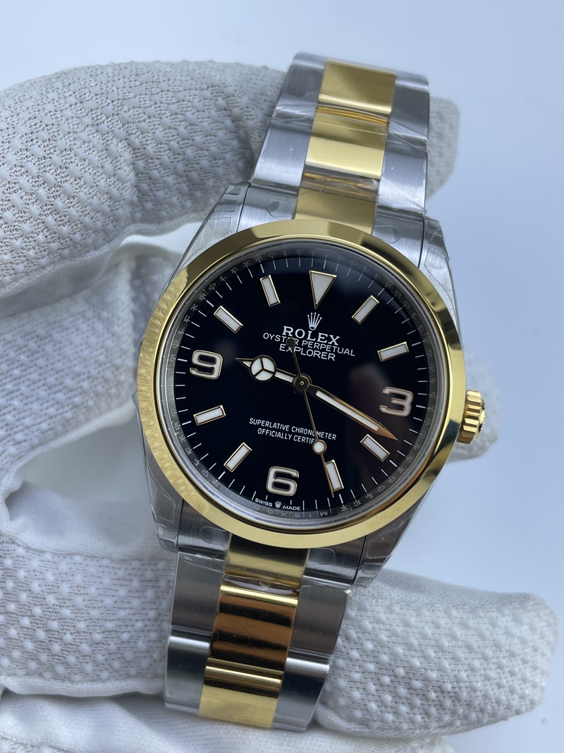 (준비완료/특급배송)NO.3297/VS공장 롤렉스 익스플로러 신형 콤비 36미리 3230최신무브